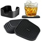 Iyyi Silicone Coasters Set Of 6, Drink With Holder, Non-slip Cup Mat.... Fixed Price $15.64.
