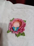 Avon Gift Collection - Garden Flower Tealight Candle Holder Rose. Fixed Price $10.00.