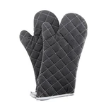 Oven Mitts Flame Retardant Heat Resistant To 425 15 Inch Black Color. Fixed Price $19.69.
