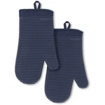Kitchenaid Ribbed Soft Silicone Oven Mitt 2-PACK Set, 7.5"X13", Ink Blue. Fixed Price $48.89.