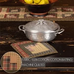Tea Cabin Pot Holder BUNDLE/2 Patchwork Blocks 8X8 Vhc Green Red Tan. Fixed Price $15.21.