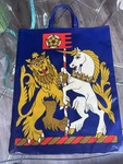 Rare Vintage Ulster Weavers Lion Unicorn Pvc Tote Bag Uk British Heraldic Crest. Fixed Price $69.00.