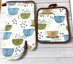 Better Home Decorative Coffee Oven Mitt & Pot Holder. Fixed Price $7.09.