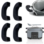 Morobor 2 Pairs Of Silicone Pot Handle Cover, Black Non Slip Heat. Fixed Price $15.93.