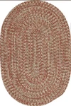 Colonial Mills Braided Rug, Carrington Tweed Terracotta, 2' X 3' Oval. Fixed Price $88.98.