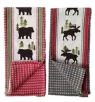 Country Kitchen Towels, Moose And Bear Wilderness Lodge Decor, By Kay Dee Design. Fixed Price $11.89.