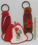 Holly Hobbie Holiday Hot Pads & Macrame Towel Holders Poinsettia Christmas Decor. Fixed Price $12.99.
