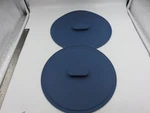 Misen Silicone Pan Lid Covers Set Of Blue 11 &12IN Round Universal Pot Skillet. Fixed Price $16.20.