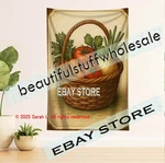 Garden Harvest Tapestry Farmhouse Kitchen Art Nostalgic Bedroom 39X59 In. Fixed Price $22.75.