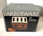 Vtg Farberware Chrome And Wood Finish 4 Slice Toaster Model #295 New Sealed Box. Fixed Price $239.00.