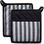 Cotton Heat Resistant Kitchen Pot Holders Set, (set Of 2-8X8.5), Farmhouse Chic. Fixed Price $21.05.