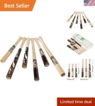 Travel-friendly Set Of 6 Elegant Wooden Cigarette Holders Eco-conscious Choice. Fixed Price $18.99.