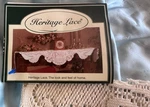 Heritage Lace Mantle Scarf Ecru Wings Of Peace 19" X 90 New. Fixed Price $23.18.