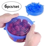 6PCS Stretch Silicone Lids Bowl Reusable Kitchen Food Storage Wrap Sealing Cover. Fixed Price $8.50.