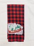 Disney Mickey Mouse Kitchen Hand Towel Main Street Farm Red Plaid Winter. Fixed Price $9.00.