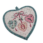 Country Primitive Joy Heart Shaped Granny Cottage Core. Fixed Price $19.54.