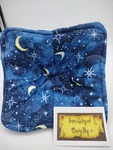 6107 Microwaveable Bowl Potholder Moons And Stars Shades Of Blue Celestial. Fixed Price $24.99.