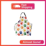 Dog With Pockets - Colorful Aprons Pet Animal Paws Print Kitchen Chef. Fixed Price $25.33.