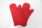 Kitchen Aid Set Of 2 Oven Mitts Gourmet Series Windowpane Passion Red Silicone. Fixed Price $39.95.