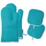 Tormays 4PCS Oven Mitts And Pot Holders Set, 572F Heat Resistant Turquoise. Fixed Price $28.38.