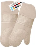 Bpa-free Silicone Oven Ultra Heat 14.7 Mitts, Beige. Fixed Price $31.70.