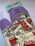 Blue Q Kitchen Insulated Oven Mitt "oops Drunk" Funny Novelty Gift Nwt. Fixed Price $12.00.
