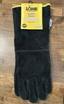 Lodge Cast Iron Heavy Duty Black Brushed Leather Suede 18 Gloves New. Fixed Price $19.99.