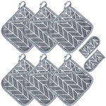 Heat Resistant Hot PADS-6 Kitchen Set With 2 Pan H.... Fixed Price $17.21.