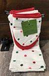 2 Kate Spade Kitchen Hand Dish Towels & Mini Oven Mitts Set Polka Dots New Nwt. Fixed Price $24.00.