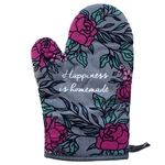 Happiness Is Homemade Oven Mitt Cute Floral Baking Kitchen Glove. Fixed Price $14.99.