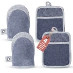 Casa Platino Silicone Oven Set - 4 Pack, Indigo. Fixed Price $24.18.