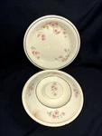 Homer Laughlin Kitchen Kraft Oven Serve Casserole Dish Pie Plate 3 Pc Set Rose. Fixed Price $32.00.