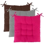 4X Square Chair Pads Indoor Seat Cushions Pillow W/ Ties Thick Soft. Fixed Price $33.66.