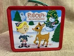 Rudolph Red Nosed Reindeer Stand Up Cookie Cutter Set Lunch Box. Fixed Price $14.50.