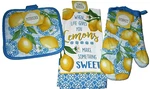 Kitchen Towel Set When Life Gives You Lemons Pot Holder/ Oven Mitt &. Fixed Price $17.99.