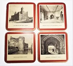 Coasters Pimpernel Towers England Celluware Cork Backed 4X4. Fixed Price $19.47.
