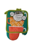 New 2 Piece Kitchen Classic Potholder And Oven Mitt Set Cotton Polyester #e. Fixed Price $8.99.