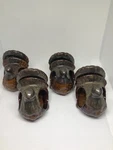Boston Warehouse Harvest Turkey Napkin Ring Placecard Holders Thanksgiving Set 4. Fixed Price $14.50.