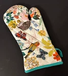 Nip Anthropologie Nathalie Lete Oven Mitt Woodland Hedgehog Bird Embroidered. Fixed Price $45.99.
