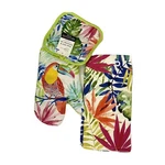 Mainstays Tropical Leaf Kitchen Linen Set Towels Oven Mitt Potholder 3 Pc. Fixed Price $11.69.