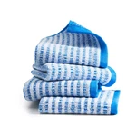 Striped Reversible Terry Organic Cotton Blue 13 In. X Washcloth Set 4-PAC. Fixed Price $22.10.