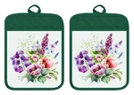 Pot Holders Oven Mitts Hot Pad Linen Towel Wild Flowers Kitchen DZ355DPH. Fixed Price $16.99.