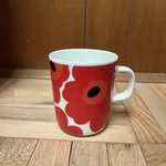 Marimekko Unikko Mug Red Oiva Dishwasher Microwave Oven And Freezer Safe Used. Fixed Price $48.00.