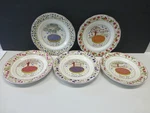 Gien France Les Tartes Marie Pierre Boitard 5 Dessert Plate Set Country French. Fixed Price $65.00.