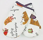 Rae Dunn Christmas Mini Oven Mitts Making Spirits Bright X 8.5" Set Of 2. Fixed Price $14.98.