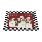 Fat Chef Kitchen Placemats Set Of 4 For Dining Table, Rustic Farmhouse R.... Fixed Price $29.91.