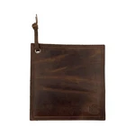 Rustic Leather Hot Pad (potholder), Double Layered, Stitched And H.... Fixed Price $58.04.