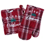 Merry Christmas Red Plaid Set, Kitchen Cooking Oven Mitt &. Fixed Price $10.88.