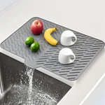 Silicone Large Size Dish Drying With Built-in Lip Drainer Mats. Fixed Price $12.91.