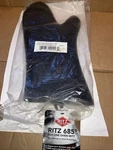 Ritz Hi-temp 685 Degree Silicone Oven Mitt Black 17". Fixed Price $29.99.